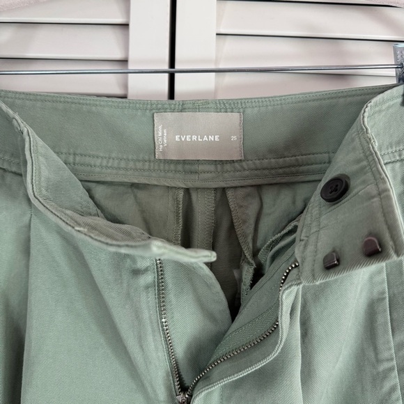 Everlane The Way-High Drape Pant Wide Leg High Waist Trouser Lily Pad 6S - Picture 8 of 11